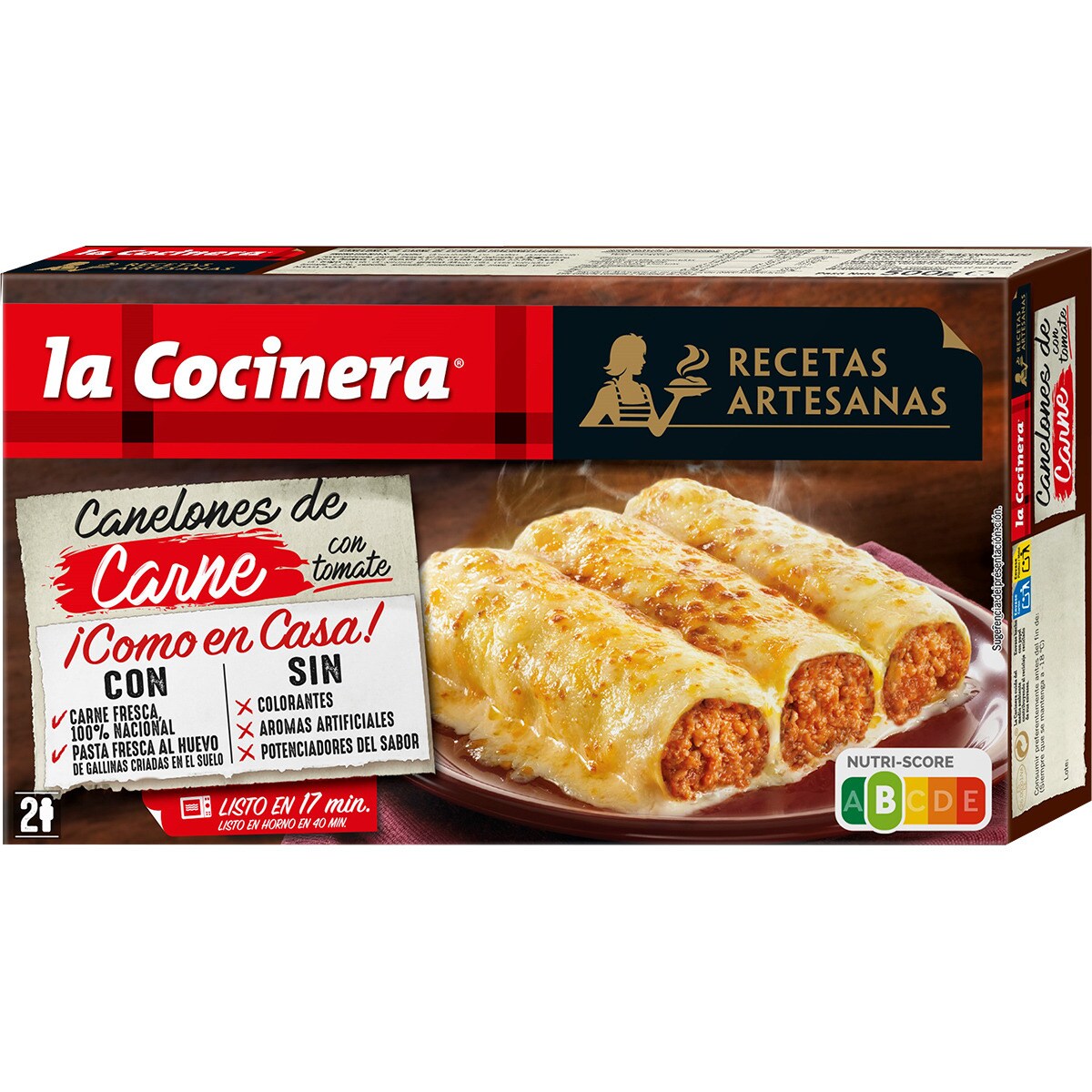 Canelones De Carne Con Tomate Raciones Estuche G La Cocinera