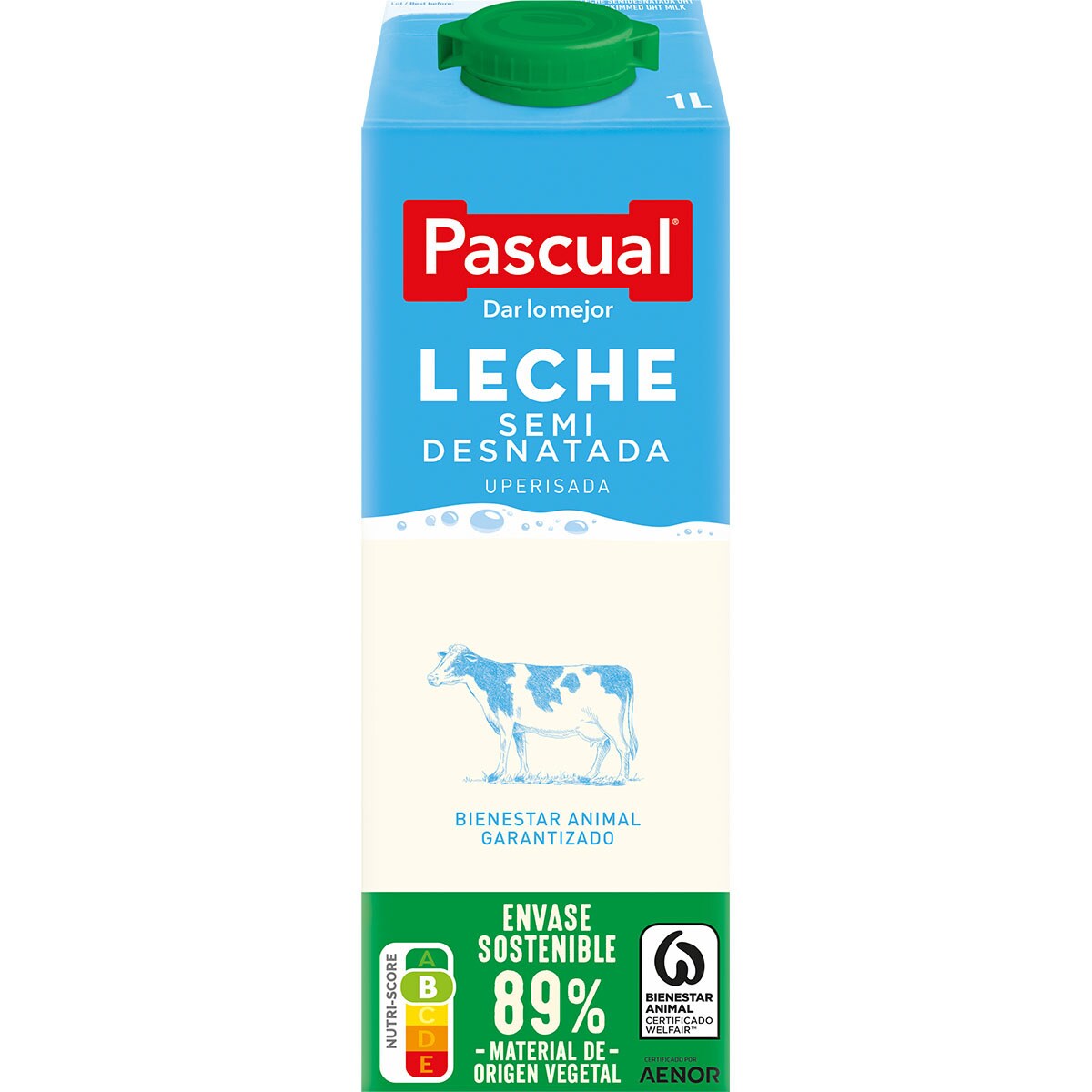 Semi skimmed UHT milk carton 1 l PASCUAL Supermercado El Corte Inglés