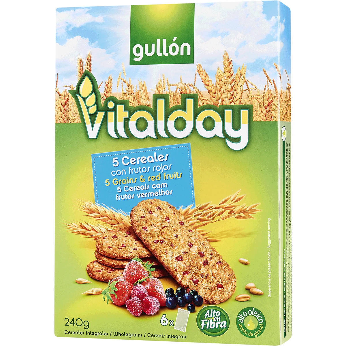 Bolachas De Cereais Vitalday Frutos Vermelhos Embalagem G