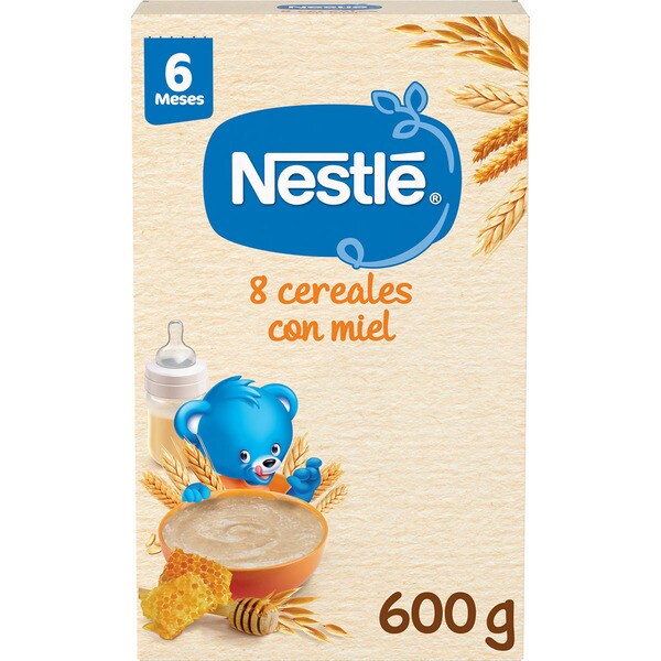 Papilla De 8 Cereales Con Miel Desde 6 Meses Envase 600 G NESTLE