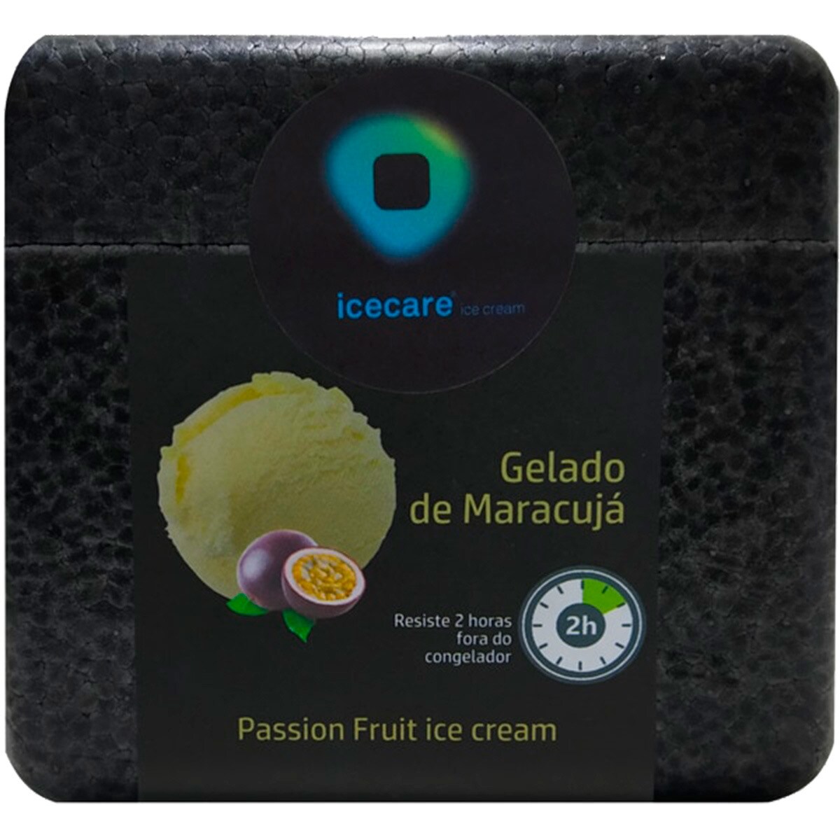 Gelado Artesanal Maracujá embalagem 500 ml Icecare Supermercado El