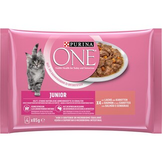 Comida H Mida Para Gato Junior De Salm O Pack Embalagem G Purina