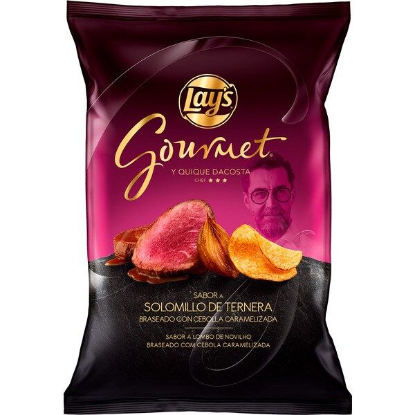 Batatas Fritas Gourmet com sabor a Lombo de Novilho Braseado com Cebola Caramelizada embalagem 150 g
