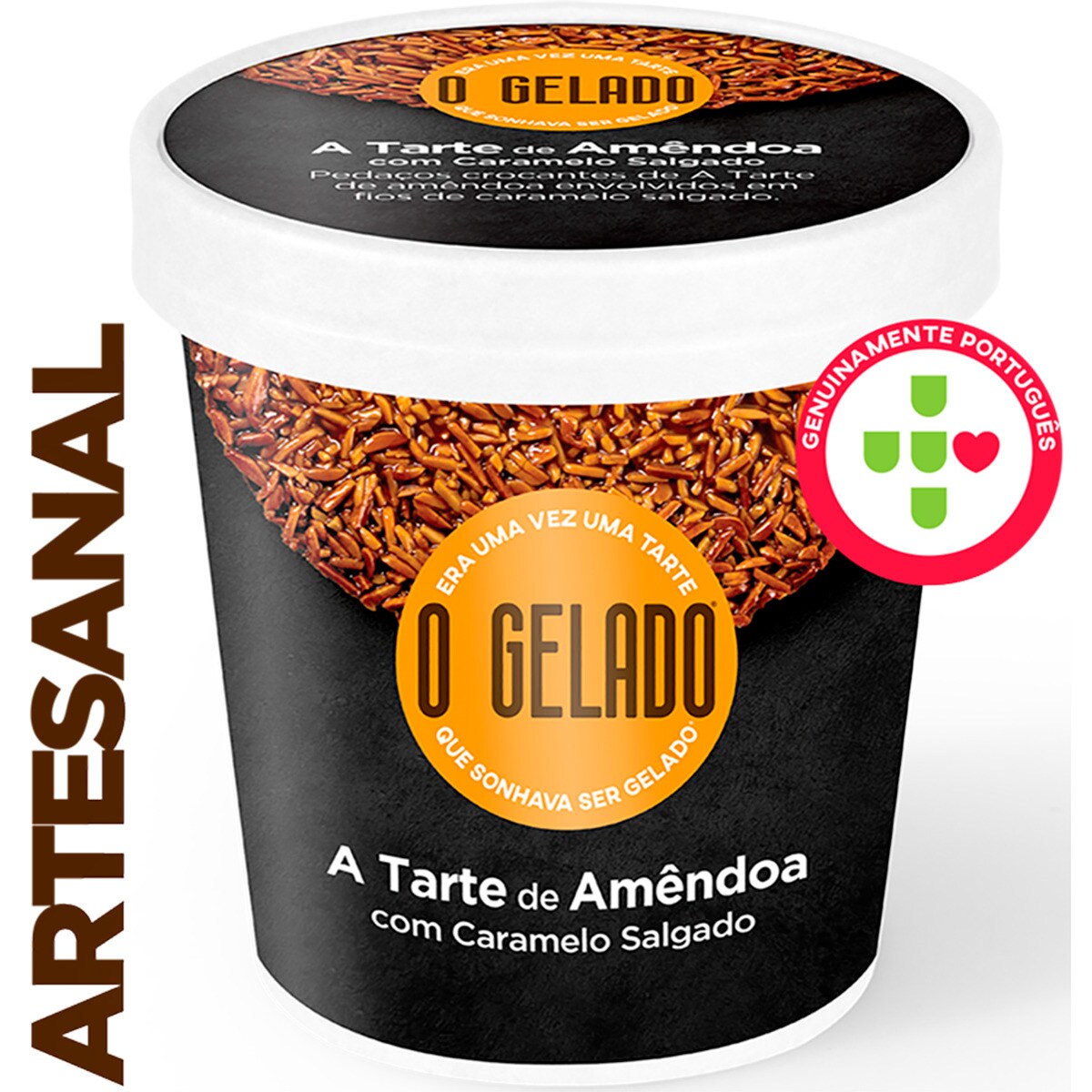 Gelado Peda Os De Tarte De Am Ndoa E Caramelo Salgado Embalagem