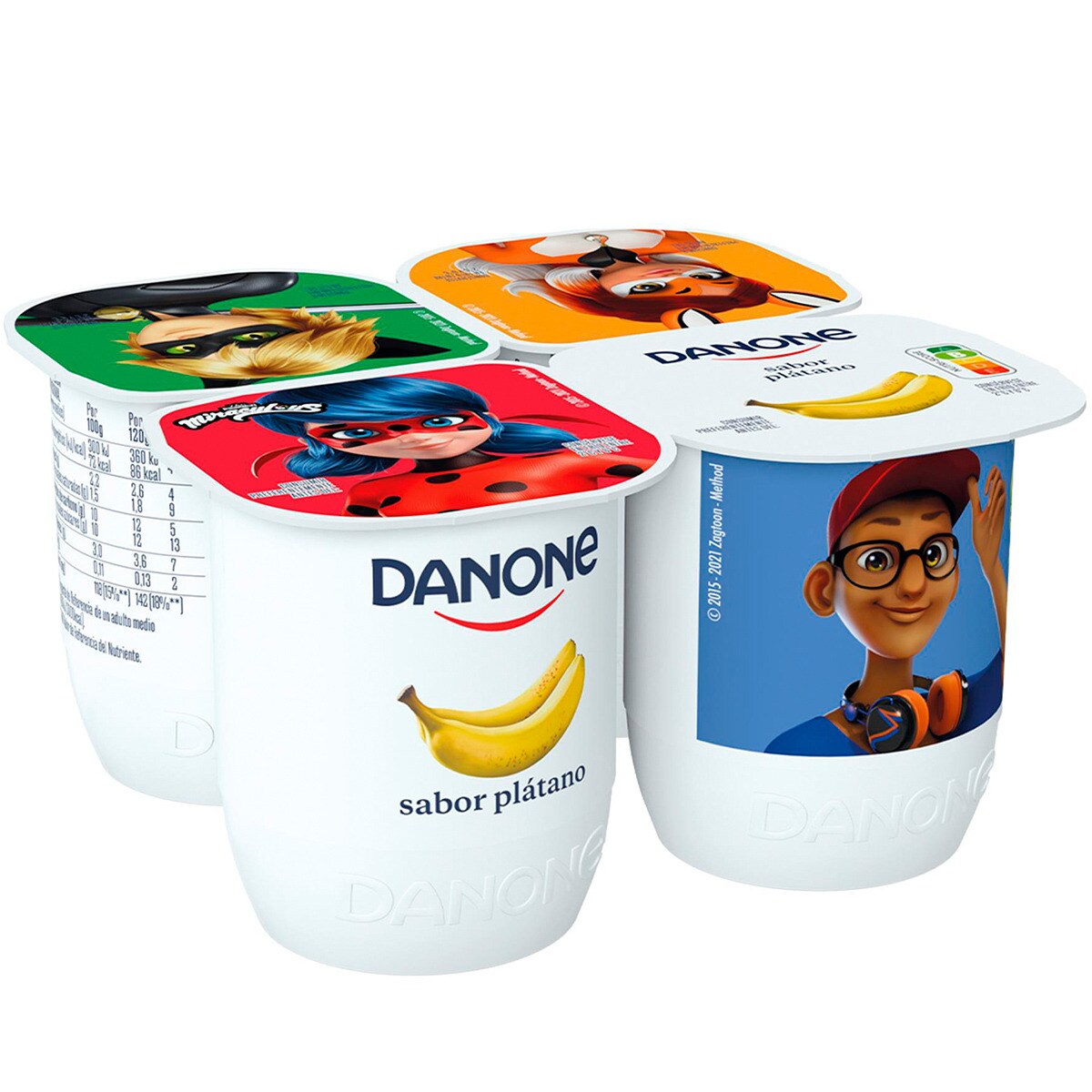 Yogur Sabor Pl Tano Sin Gluten Pack Unidades G Danone