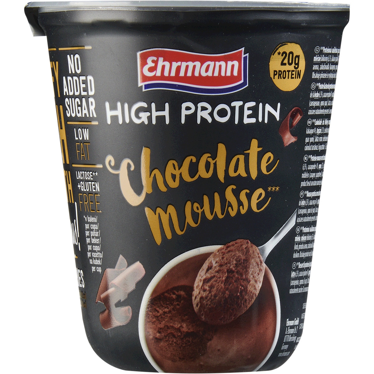 Mousse De Chocolate High Protein Embalagem 200 G Ehrmann