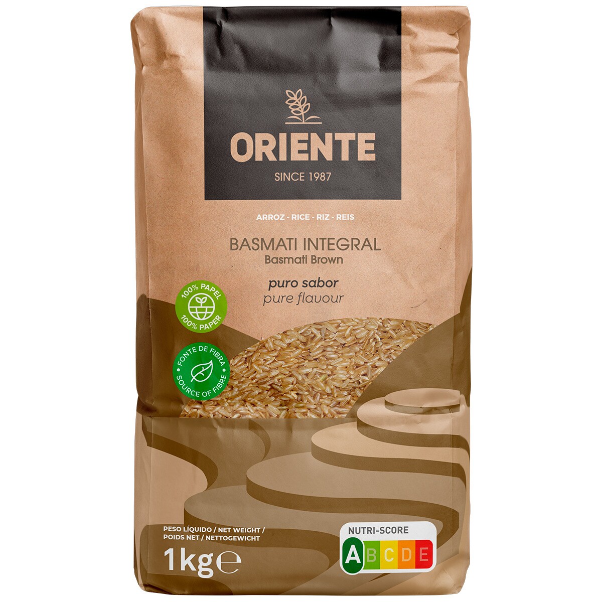 Arroz Basmati Integral Embalagem 1 Kg Oriente Supermercado El Corte