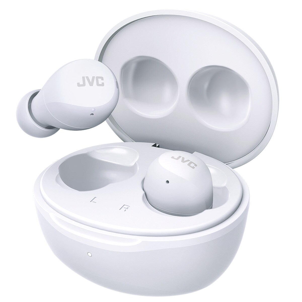 Auriculares de botón JVC Gumy Mini True Wireless blancos