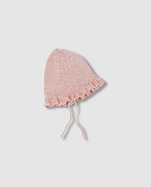 Baby boys' bonnet with frill