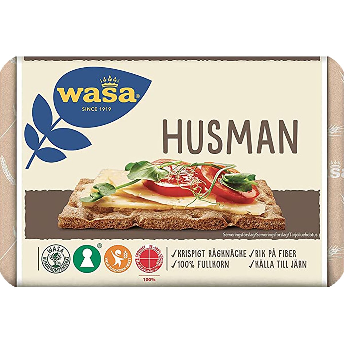 Husman Pan Tostado Integral De Centeno Envase 260 G WASA