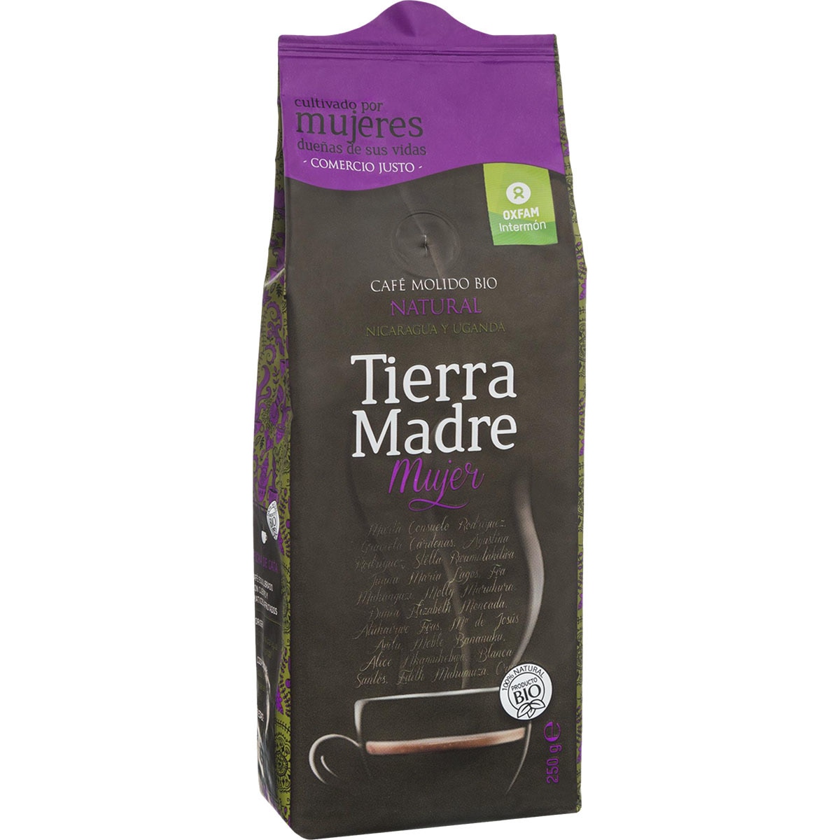 Tierra Madre Mujer Bio café molido natural Nicaragua y Uganda ecológico