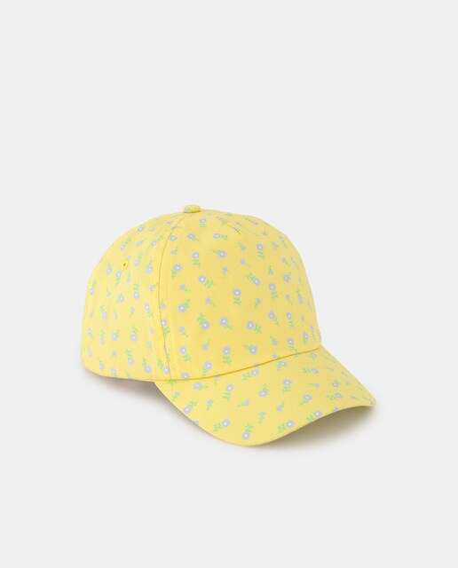 Girls' floral print cap