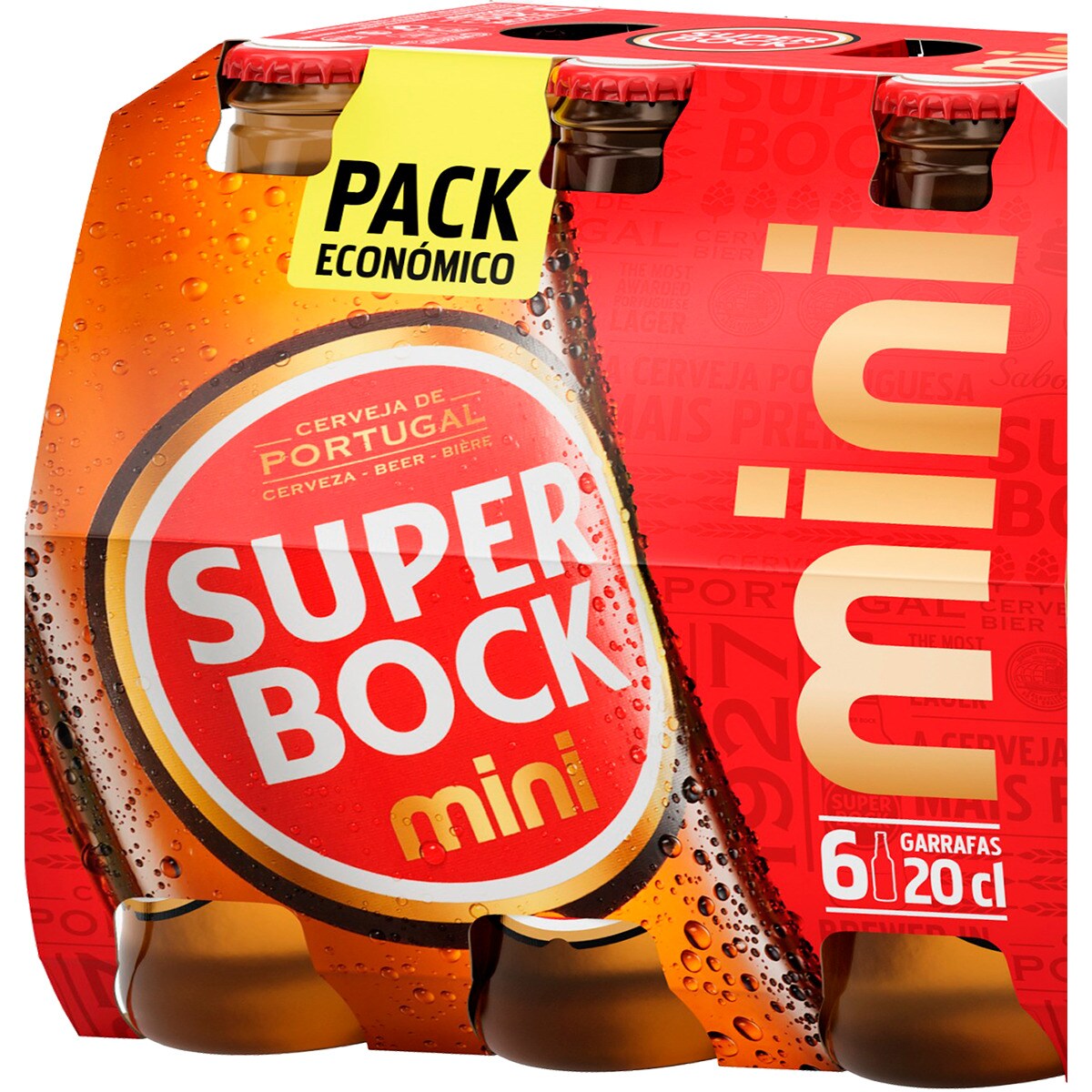 Cerveja Mini Nacional Branca Pack 6 Unidades Embalagem 20 Cl Super