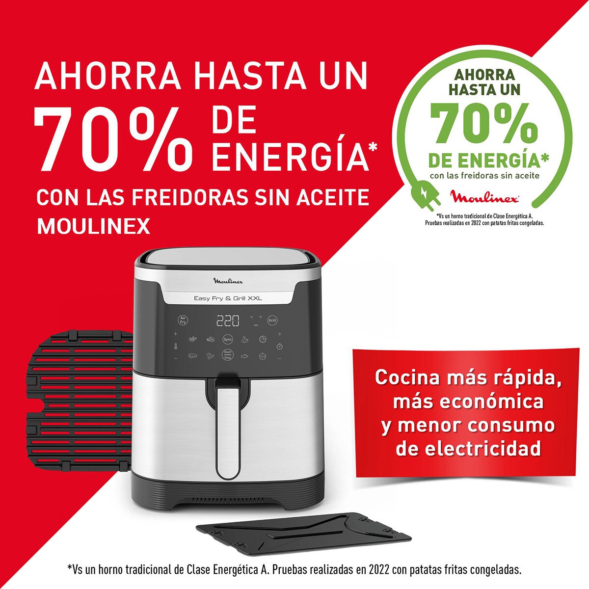 Freidora De Aire Moulinex Easy Fry Grill XXL Con Capacidad De 6 5 Litros