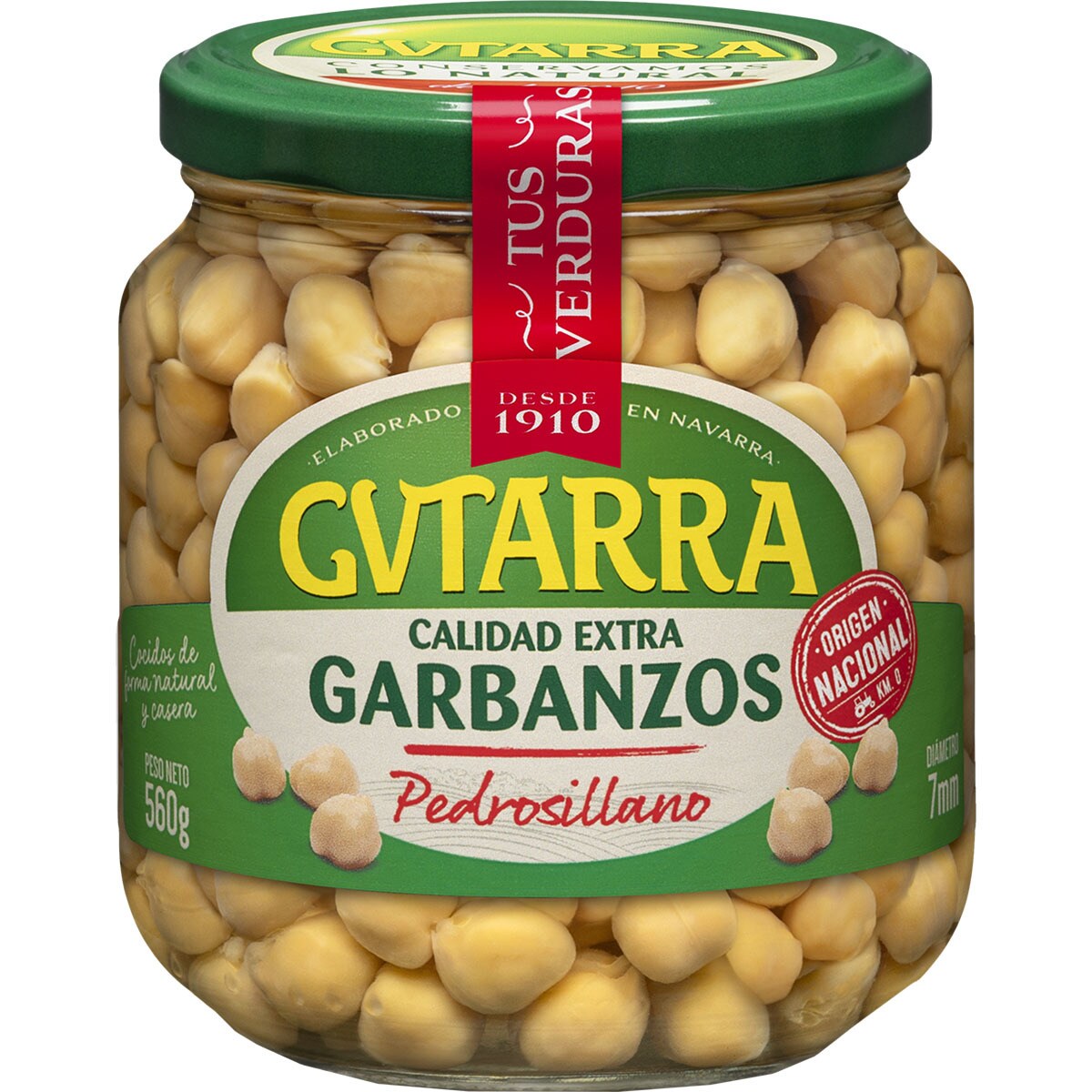 Garbanzo Cocido Pedrosillano Extra Frasco 400 G Neto Escurrido