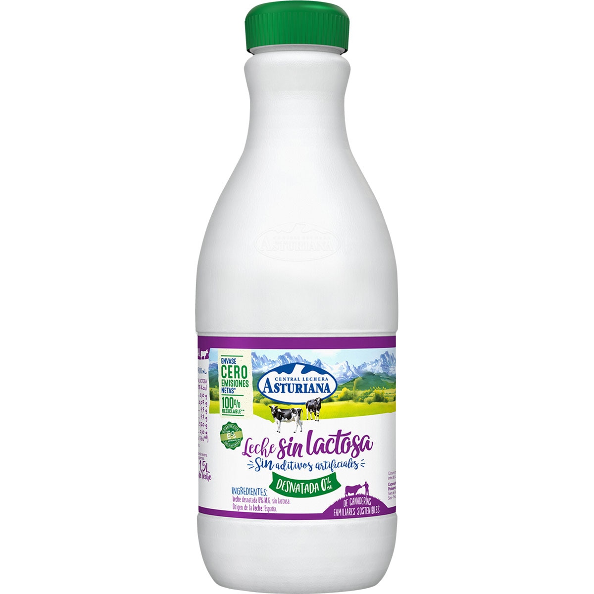 Comprar Leche Desnatada Sin Lactosa Botella L Asturiana