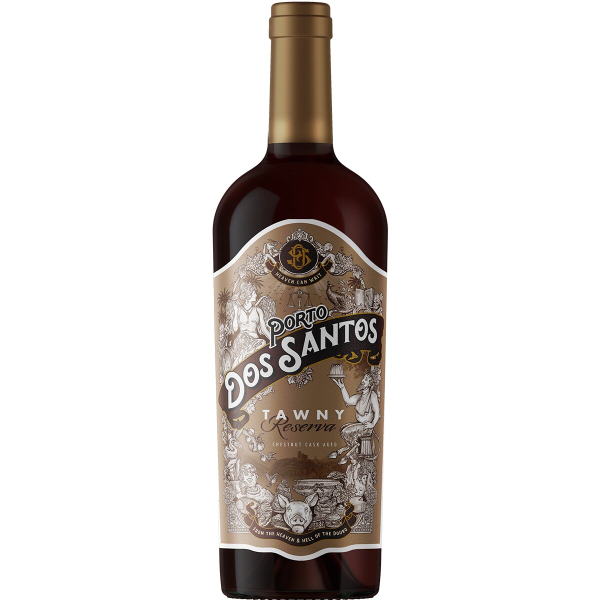 Vinho Do Porto Tawny Reserva Garrafa Cl Dos Santos Supermercado