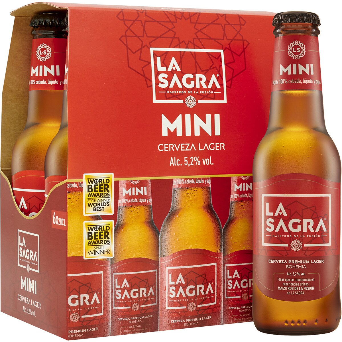 Cerveza Rubia Lager Bohemia De Toledo Pack 6 Botellas 20 Cl LA SAGRA