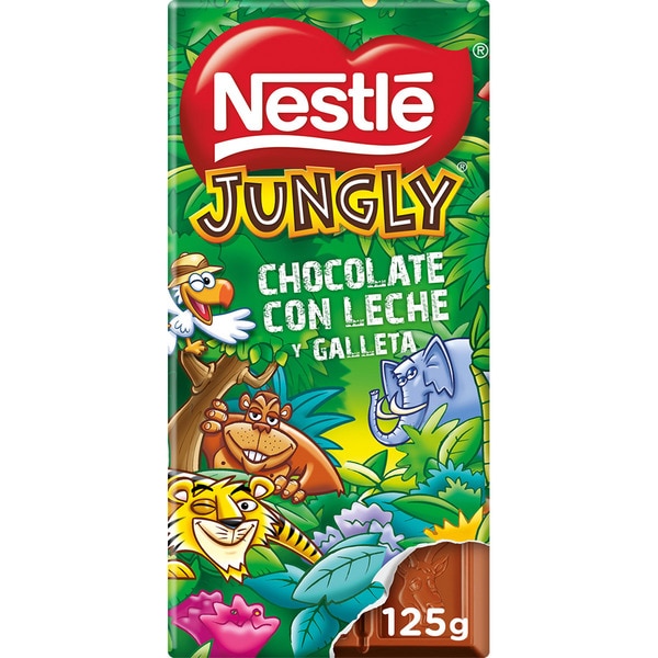 Comprar Chocolate Con Leche Y Galleta Tableta 125 G NESTLE JUNGLY