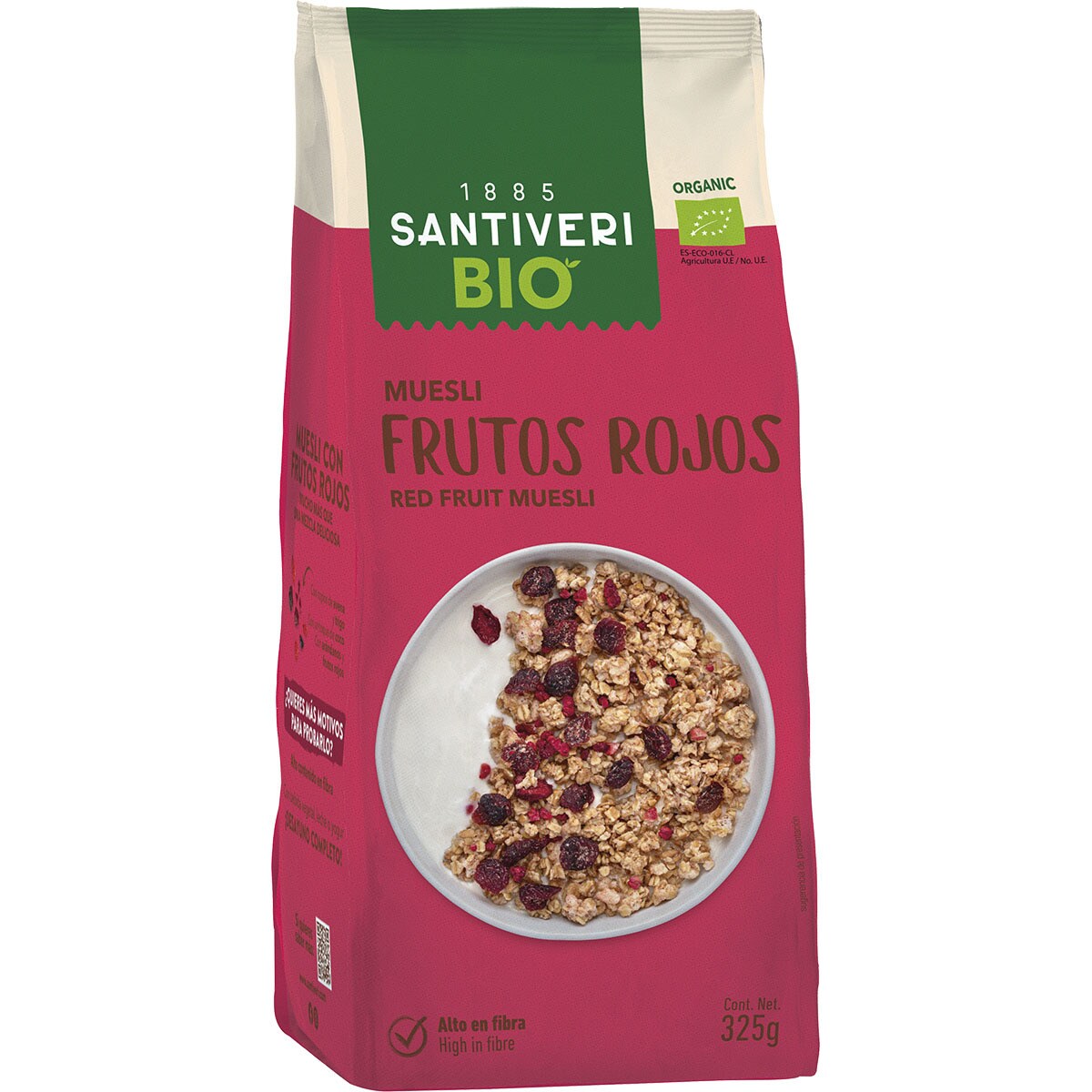 Organic Bio Muesli Con Cereales Integrales Con Frutos Rojos Ecol Gico