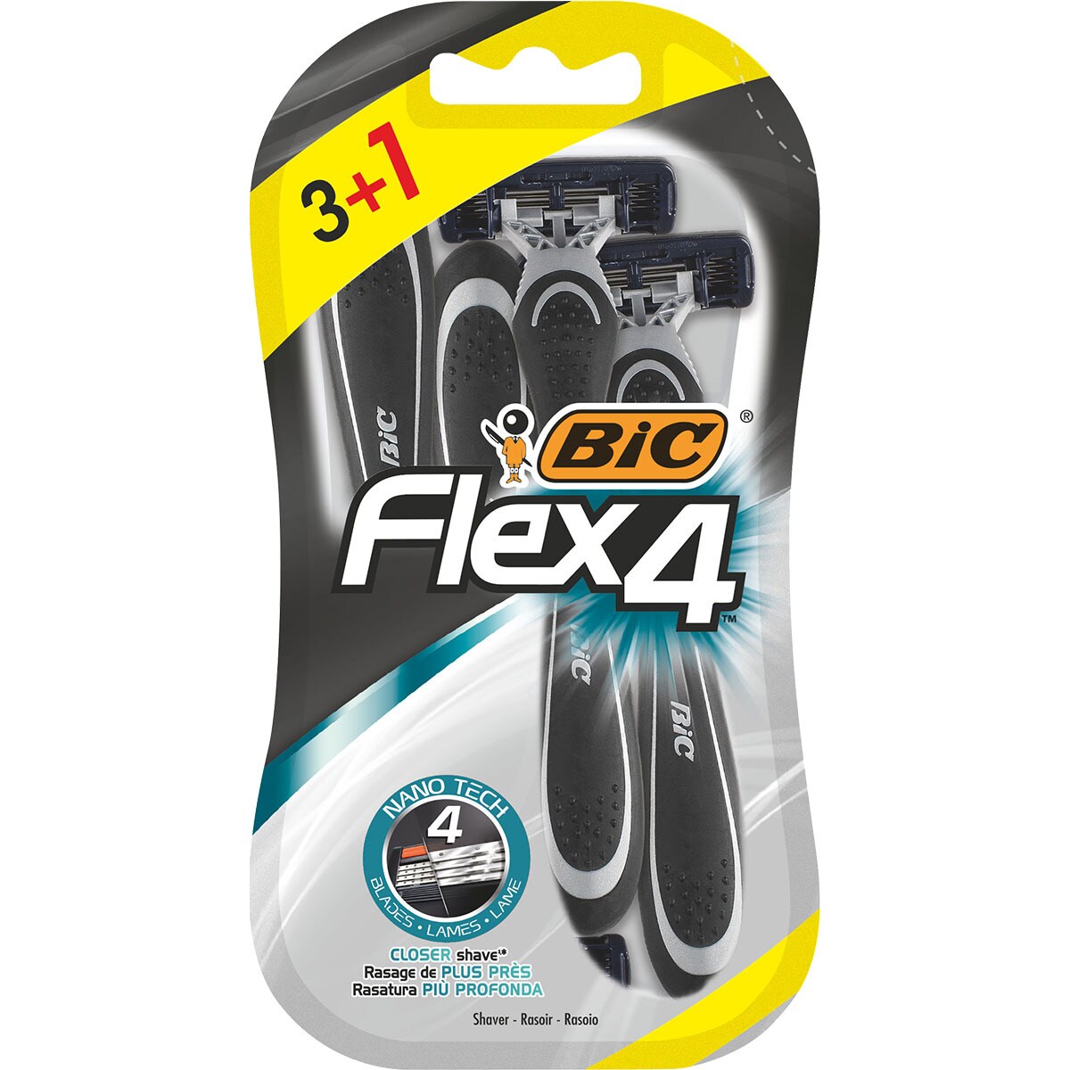 Maquinilla De Afeitar Desechable Flex Blister Unidades Bic