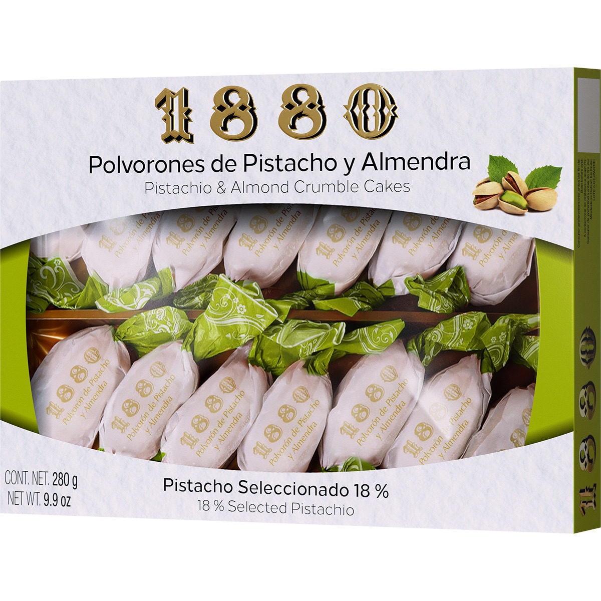 Polvorones De Pistacho Y Almendras Estuche 280 G 1880 Supermercado