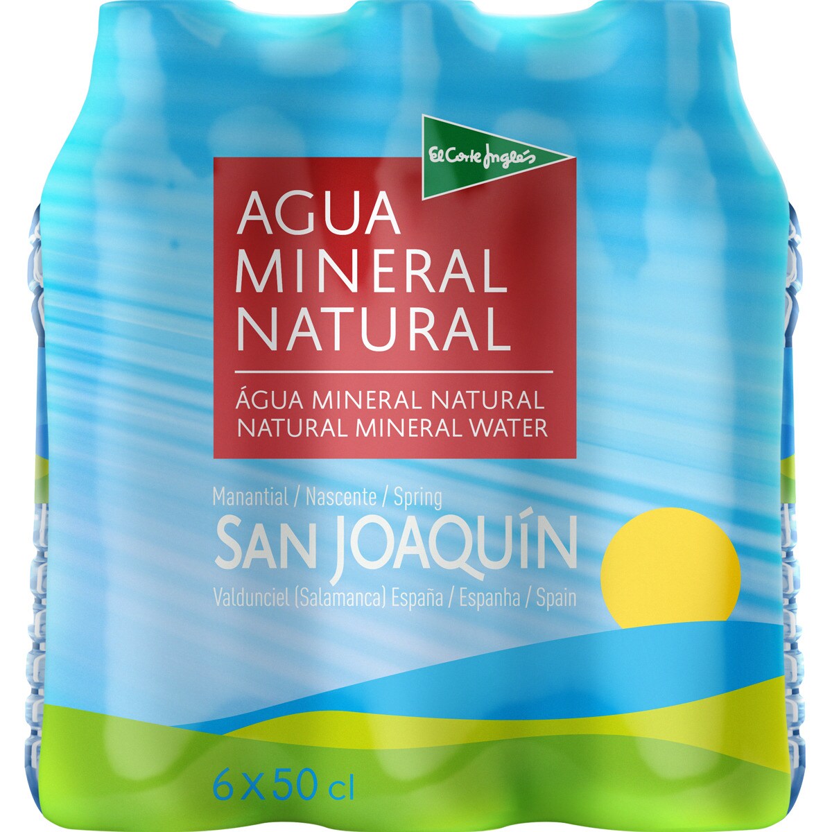 Comprar Agua mineral natural del manantial de San Joaquín pack 6