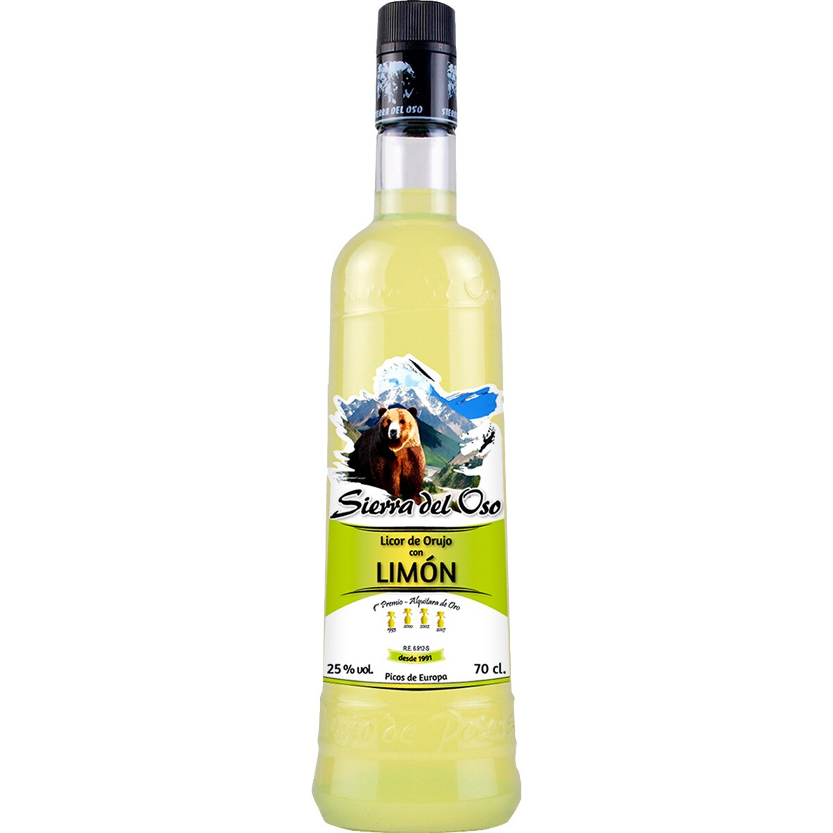 Licor de orujo con limón botella 70 cl SIERRA DEL OSO Supermercado