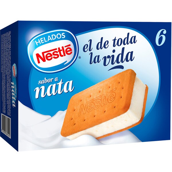 S Ndwich De Galleta Con Helado De Nata Unidades Estuche Ml