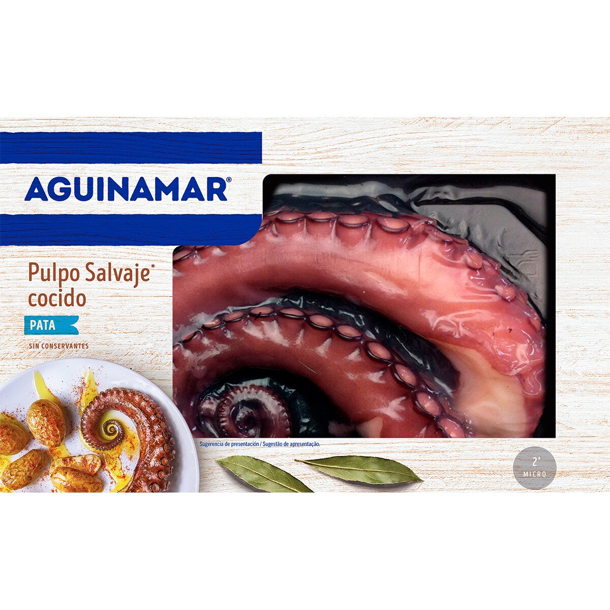 Pata De Pulpo Salvaje Cocido Bandeja G Aguinamar Supermercado