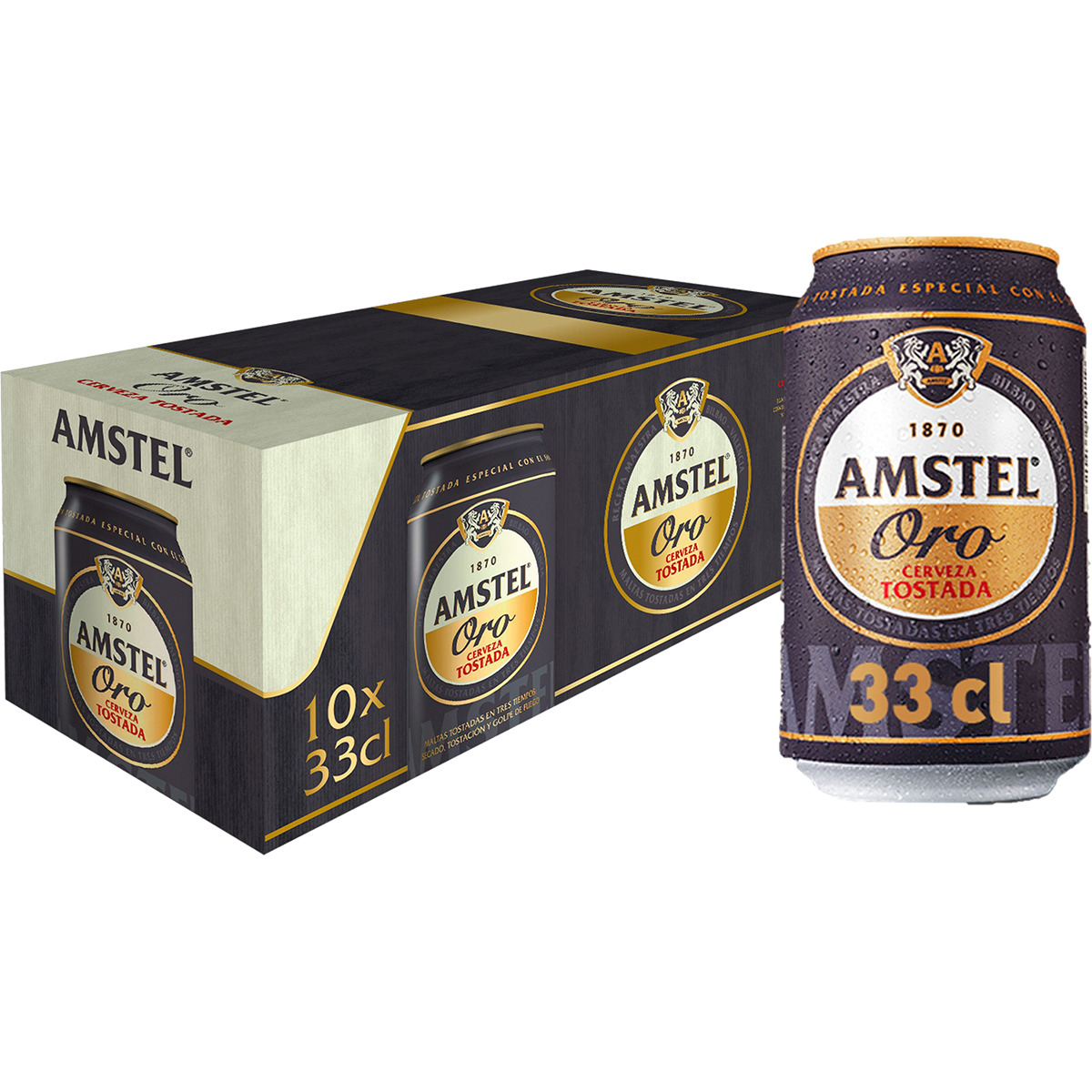 Cerveza Tostada Pack Latas Cl Amstel Oro Supermercado El