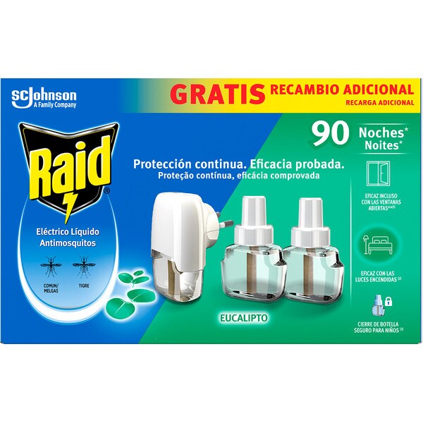 Insecticida Eléctrico Líquido Aparelho 54ml embalagem 54 ml Raid