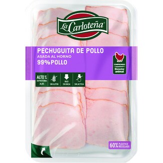 Pechuguita De Pollo Asada Al Horno Bajo En Grasa En Lonchas Sin Gluten