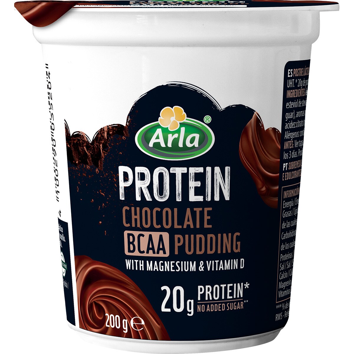 Protein Pudding Con Prote Nas De Chocolate Sin Lactosa Envase G