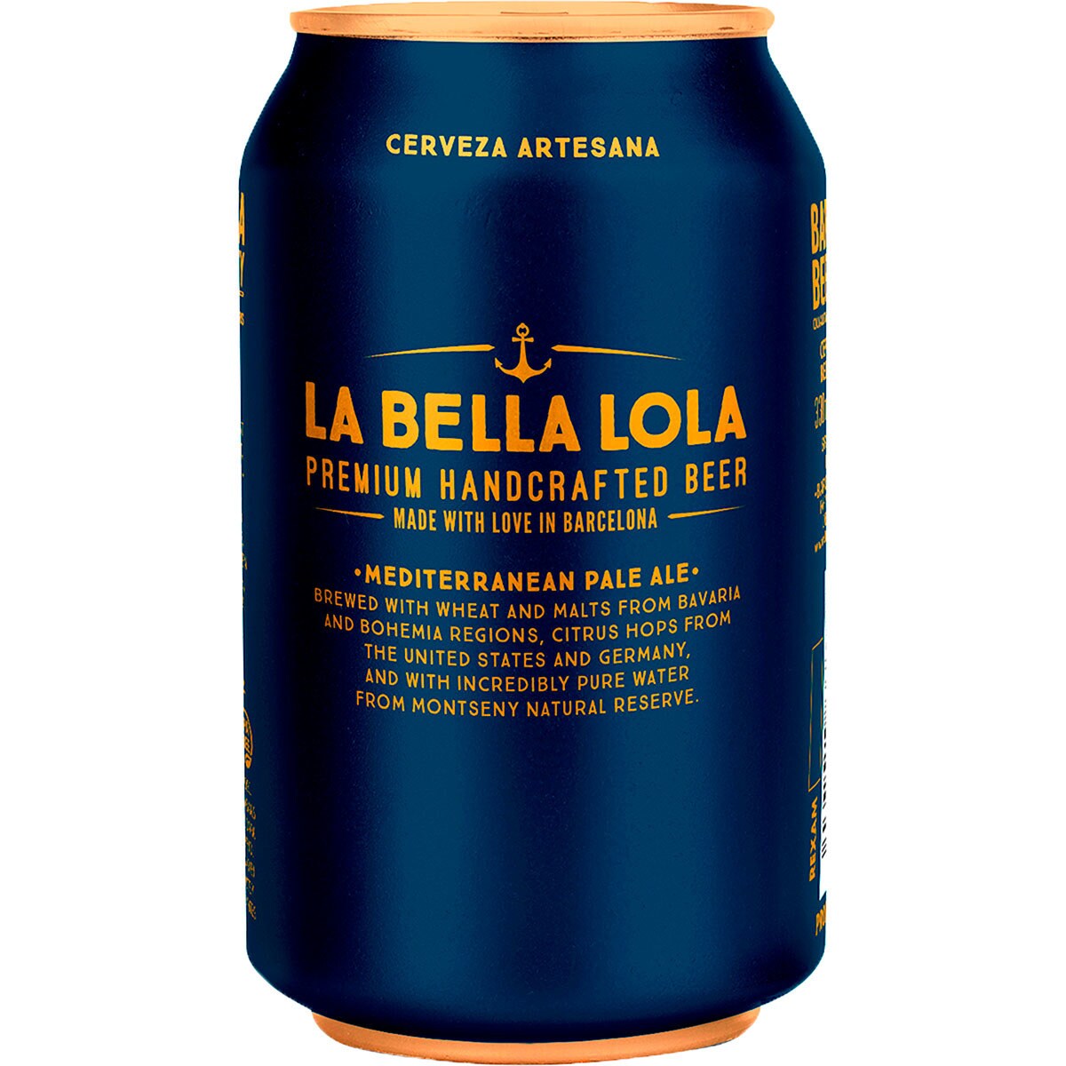 Cerveza Rubia Artesana De Catalu A Tipo Pale Ale Lata Cl La Bella