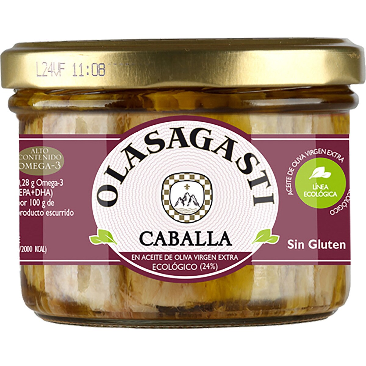 Caballa En Aceite De Oliva Virgen Extra Ecol Gico Sin Glute Frasco