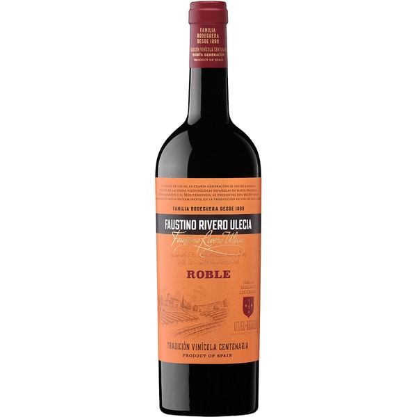 Vino Tinto Roble DO Utiel Requena Botella 75 Cl FAUSTINO RIVERO