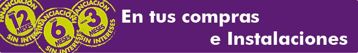 Financiación hasta 12 meses sin intereses en tus compras e instalaciones