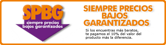 Siempre precios bajos garantizados. Si los encuentras más baratos, te pagamos el 10% del valor del producto más la diferencia.