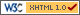 Logotipo W3C XHTML 1.0