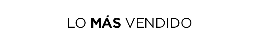 Lo más vendido Lo más vendido