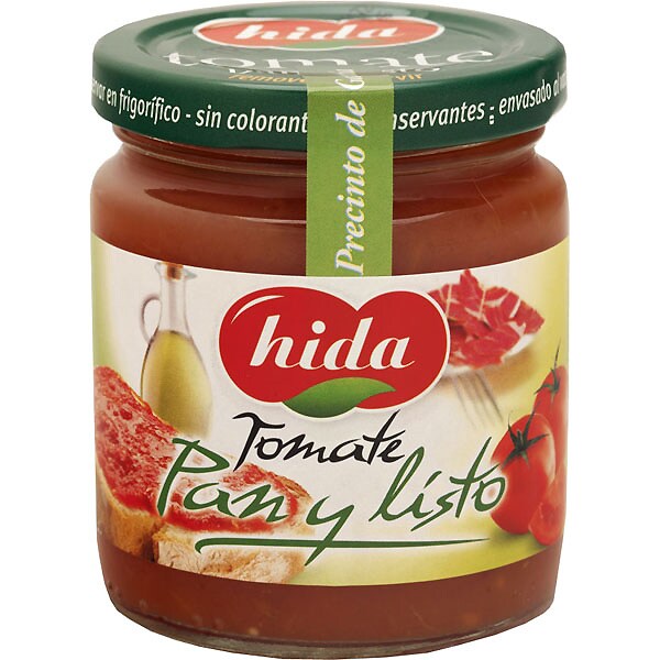 salsa de tomate para untar frasco 220 g · HIDA · Supermercado El Corte
