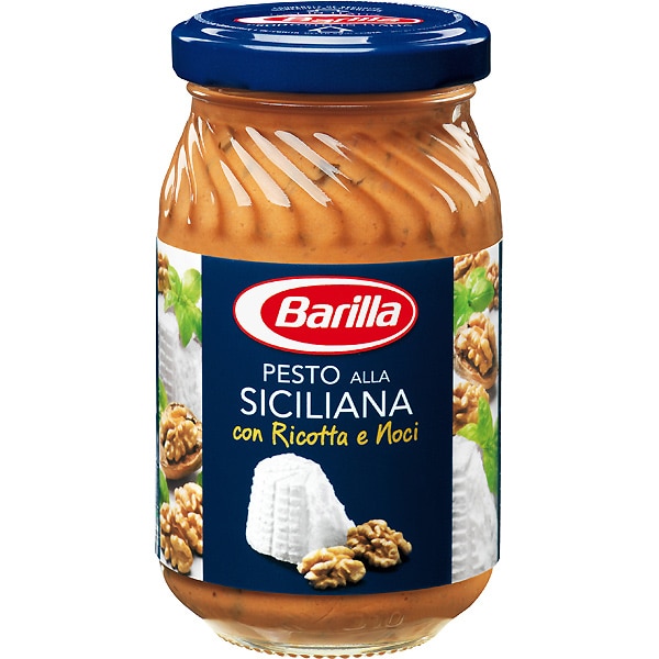 Salsa Pesto A La Siciliana Con Ricota Y Nueces Frasco G Barilla