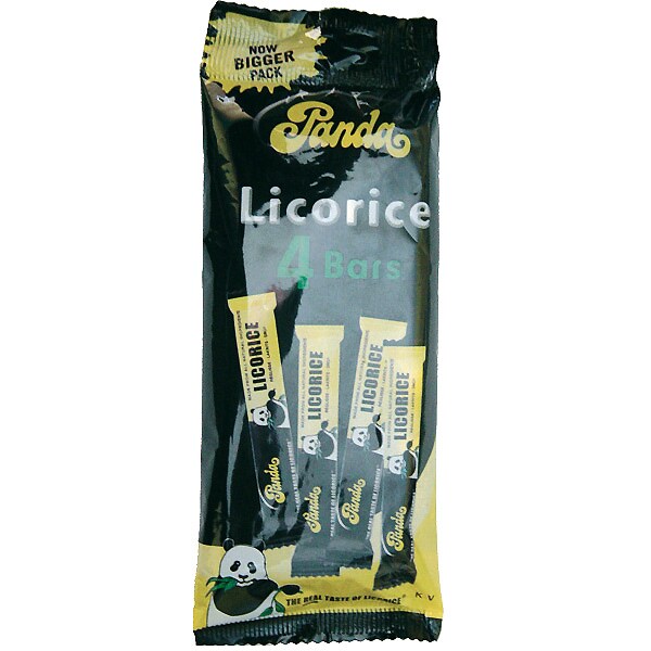 barras de regaliz natural pack 4 x 32 g envase 128 g · PANDA