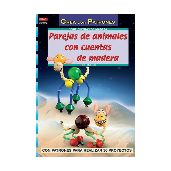 Serie cuentas de madera nº 2. Parejas de animales con cuentas de madera