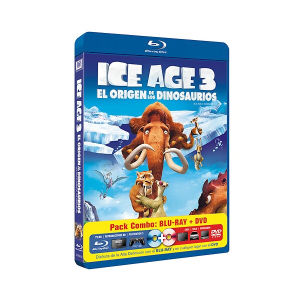 Ice Age 3: El origen de los dinosaurios (Blu-Ray + Dvd) (Blu-Ray).