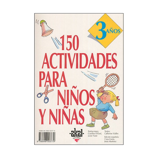 150 actividades para niños y niñas de 3 años.