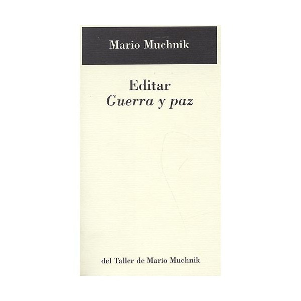 Editar guerra y paz (Tapa blanda)