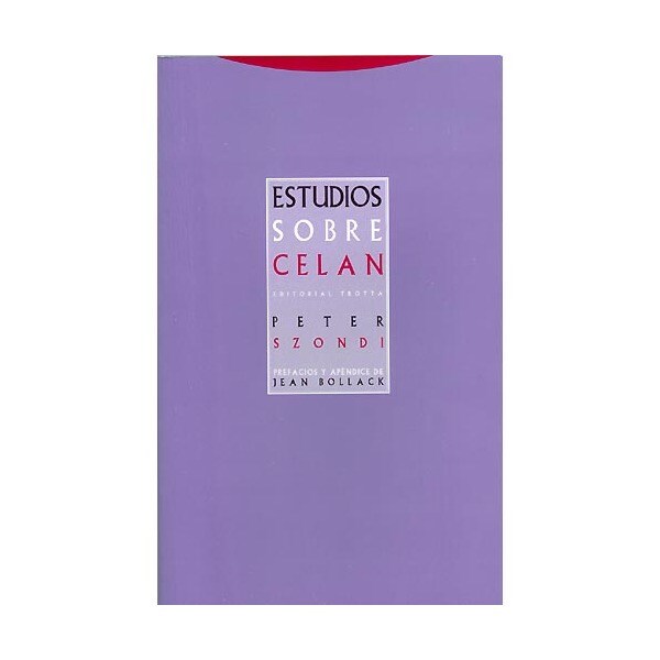 Estudios sobre celan (Tapa blanda)