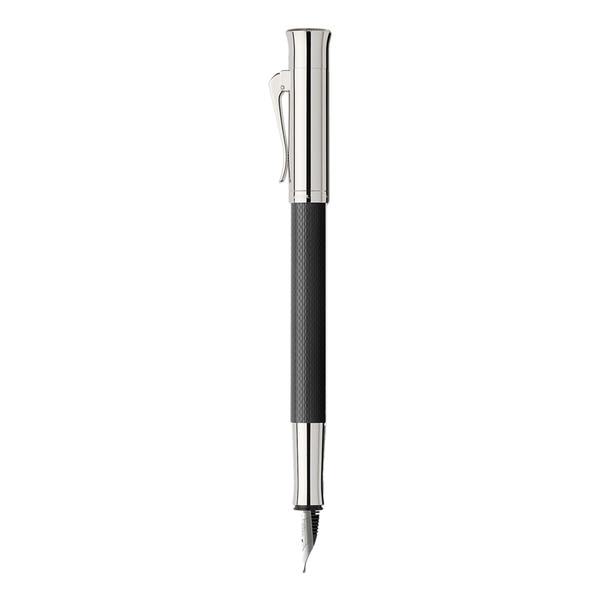 Estilográfica Guilloche Graf Von Faber-Castell resina negra.